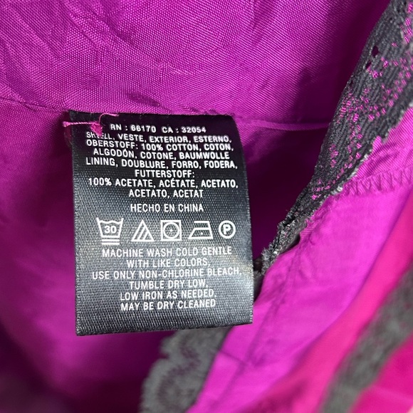 Anthropologie HD in Paris Size 6 Mini Corduroy Dress Purple Magenta Strapless - Picture 9 of 16